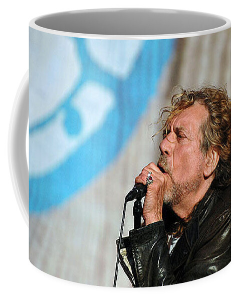 Concert Photography Coffee Mug featuring the photograph Robert Plant With Band Of Joy by Debra Amerson