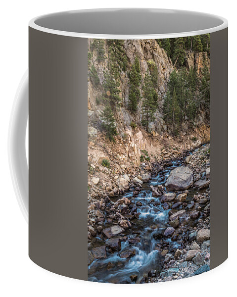 Canyon Coffee Mug featuring the photograph Rocky Mountain Stream by James BO Insogna