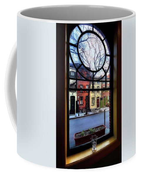 Blackand White Coffee Mug featuring the photograph Lookin Glass Sass by Robert McCubbin