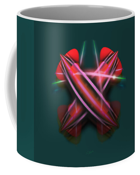 Swords Coffee Mug featuring the painting Sabre Dance #1 by Charles Stuart