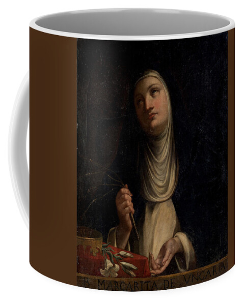 Emilian School Coffee Mug featuring the painting Saint Margaret From Hungary by MotionAge Designs