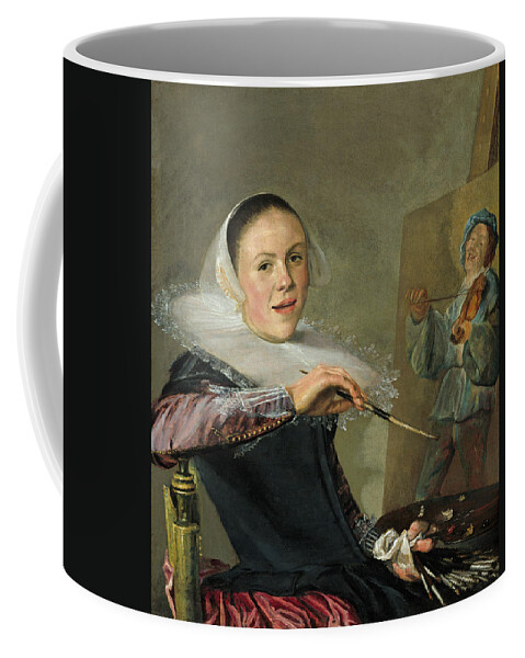Judith Leyster Coffee Mug featuring the painting Self-Portrait #1 by Judith Leyster