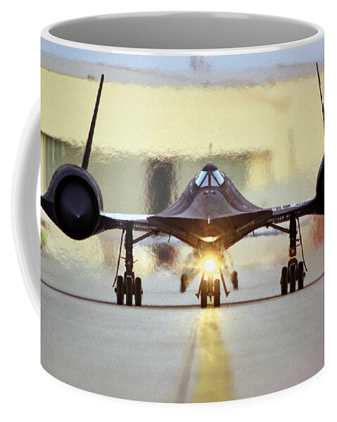 Science Coffee Mug featuring the photograph Sr-71 Blackbird, 1990s by Science Source