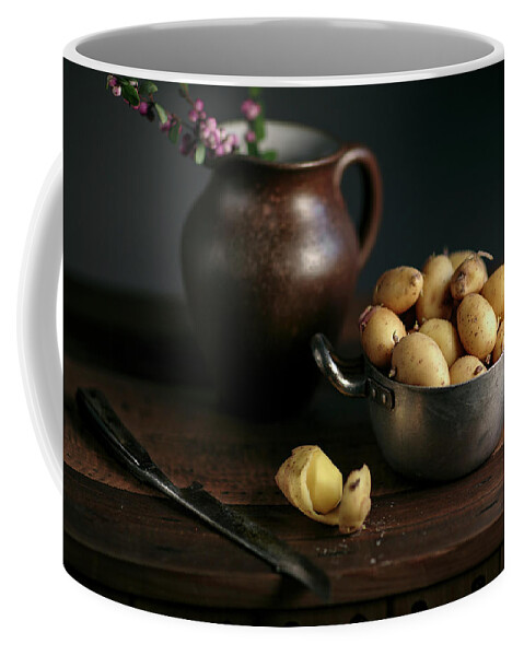 Potato Coffee Mug featuring the photograph Still Life with Potatoes by Nailia Schwarz