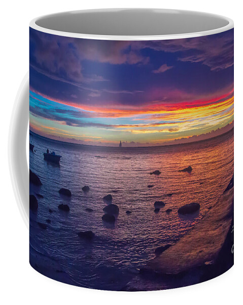Sunset Coffee Mug featuring the photograph Sunset at Mauritius by Amanda Mohler