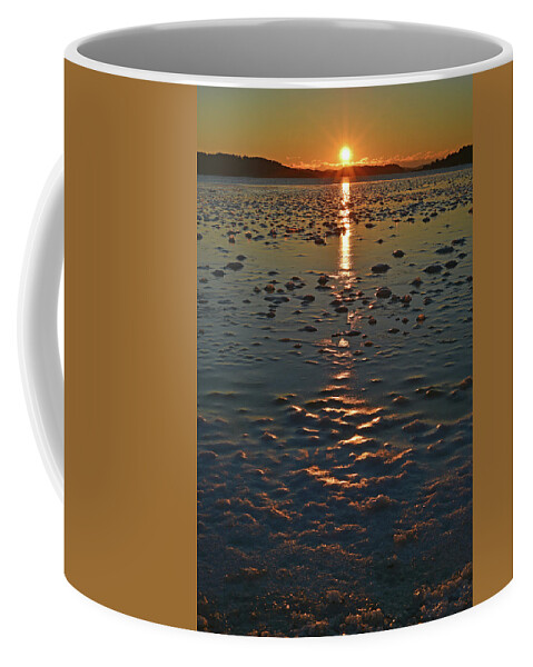 Sweden Coffee Mug featuring the pyrography Sunset #3 by Magnus Haellquist