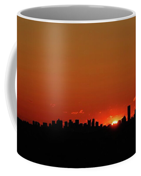 Sunset Coffee Mug featuring the digital art Sunset #1 by Maye Loeser