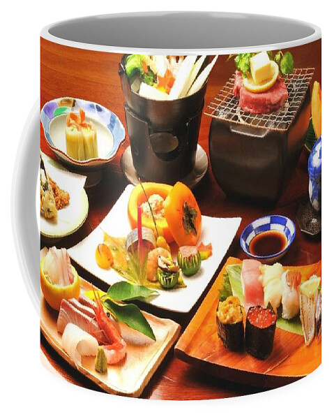 Sushi Coffee Mug featuring the photograph Sushi #1 by Jackie Russo