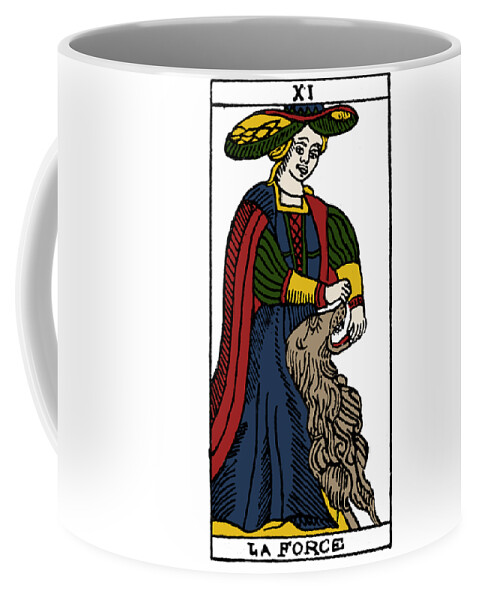 16th Century Coffee Mug featuring the photograph Tarot Card Strength #1 by Granger