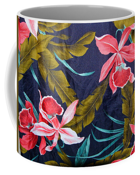 Orchid Coffee Mug featuring the digital art Texture #22 #1 by Scott S Baker