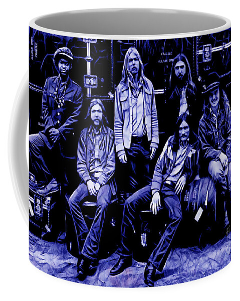 The Allman Brothers Coffee Mug featuring the mixed media The Allman Brothers Collection #1 by Marvin Blaine