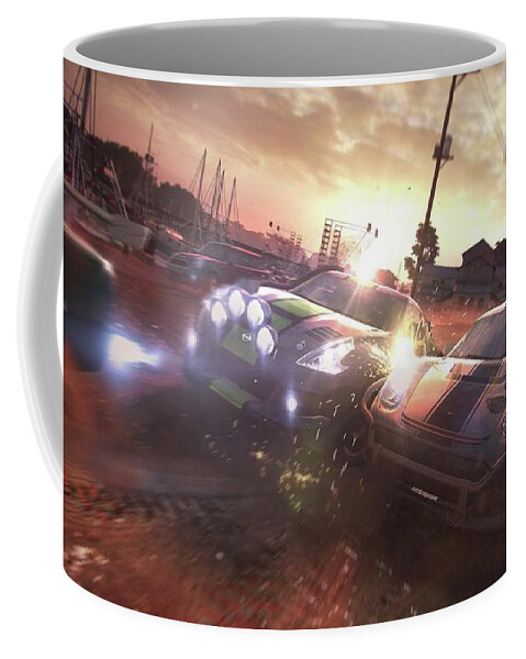 The Crew Coffee Mug featuring the digital art The Crew #1 by Maye Loeser
