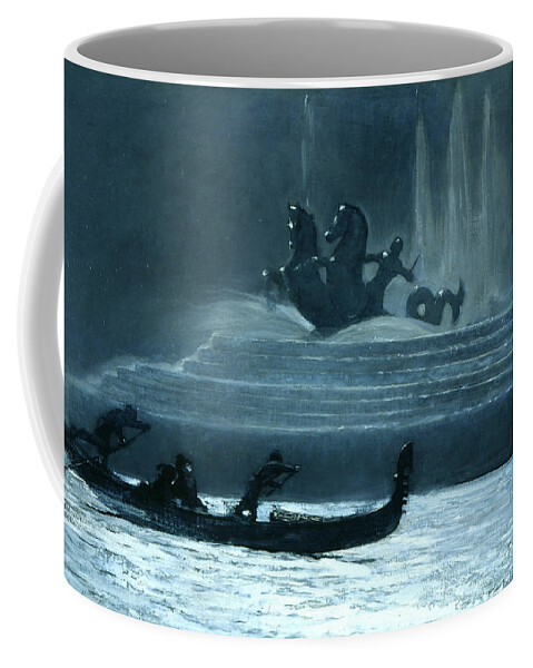 Winslow Homer Coffee Mug featuring the painting The Fountains at Night, World's Columbian Exposition #2 by Winslow Homer