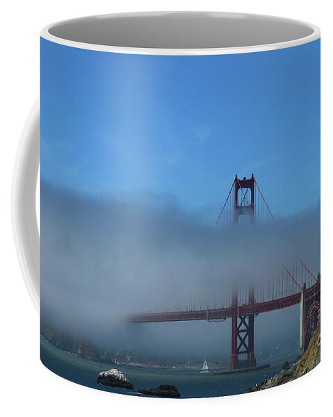 Golden Gate Coffee Mug featuring the photograph The Golden Gate Bridge #1 by Christiane Schulze Art And Photography