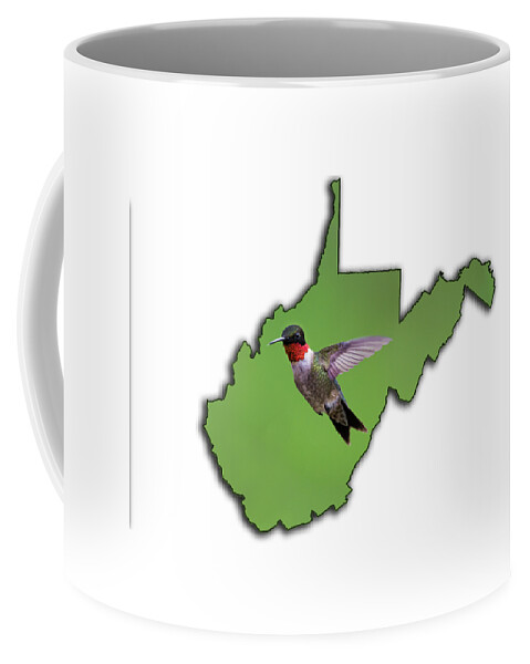 Green And Red; The Ruby-throated Hummingbird; Hummingbird; Bird; Hummingbird Coffee Mug featuring the photograph The Ruby-throated Hummingbird #1 by Dan Friend