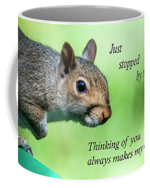 Greeting Card Coffee Mug featuring the photograph Thinking of You #1 by Cathy Kovarik