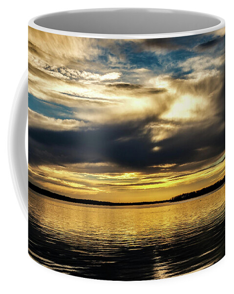 Cloudy Coffee Mug featuring the photograph Thunderbird Sunset #1 by Doug Long