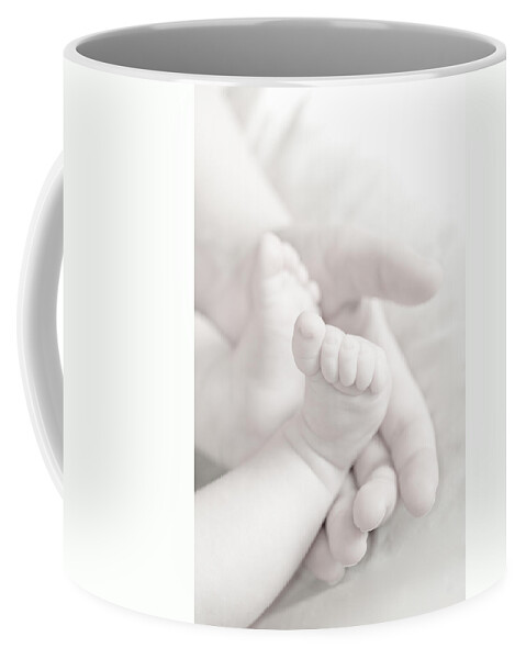 Feet Coffee Mug featuring the photograph Tiny Feet by Sebastian Musial