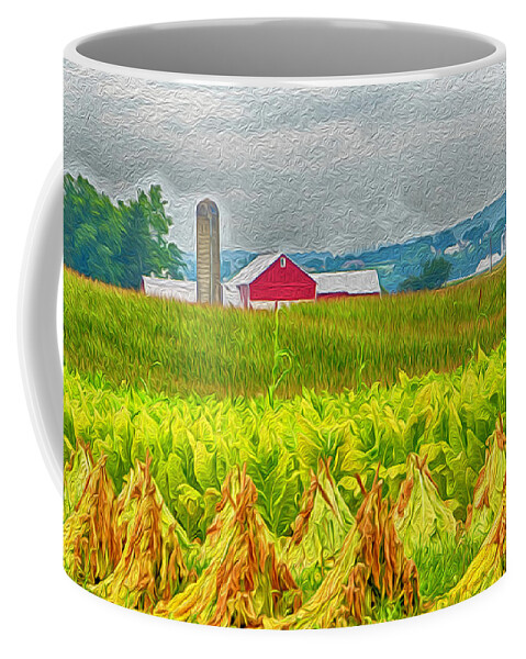 Farm Coffee Mug featuring the photograph Tobacco Farm #1 by R Thomas Berner