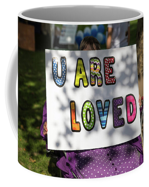 U Are Loved Coffee Mug featuring the photograph U Are Loved #1 by Tom Cochran