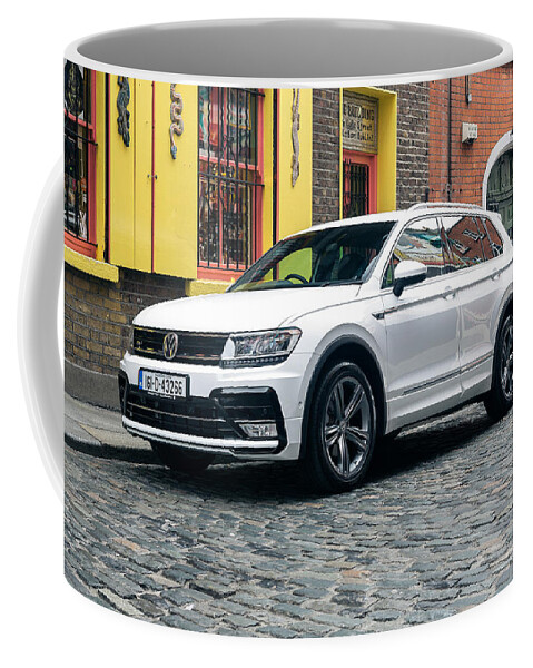Volkswagen Tiguan Coffee Mug featuring the digital art Volkswagen Tiguan #1 by Maye Loeser