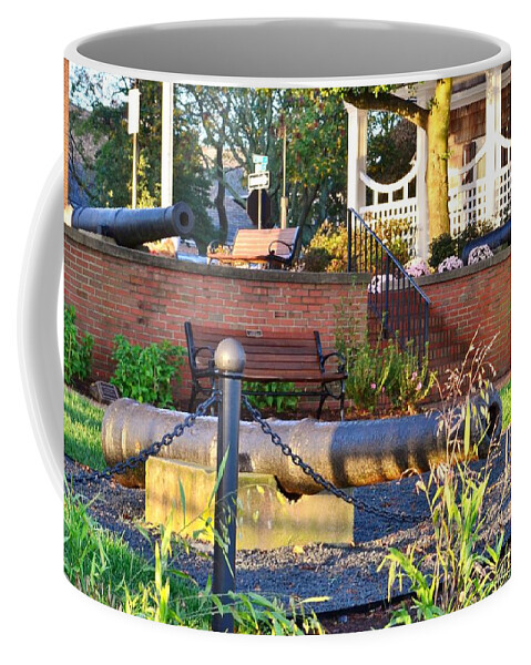  Coffee Mug featuring the photograph War of 1812 Cannons - Lewes Delaware #1 by Kim Bemis