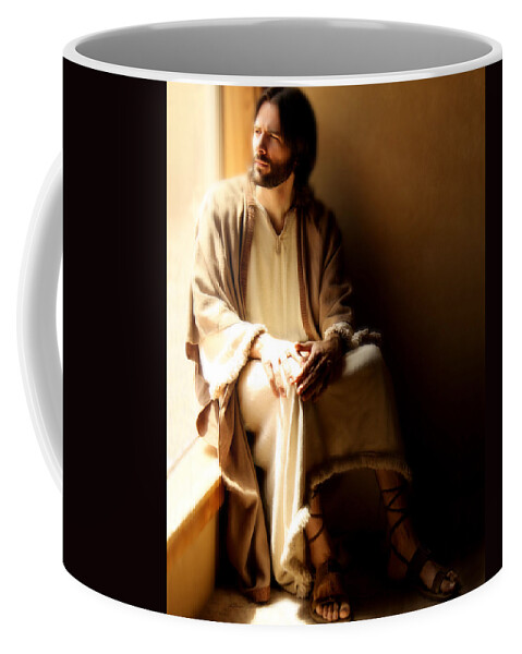 Jesus Coffee Mug featuring the photograph Watching Over My Children #1 by Helen Thomas Robson