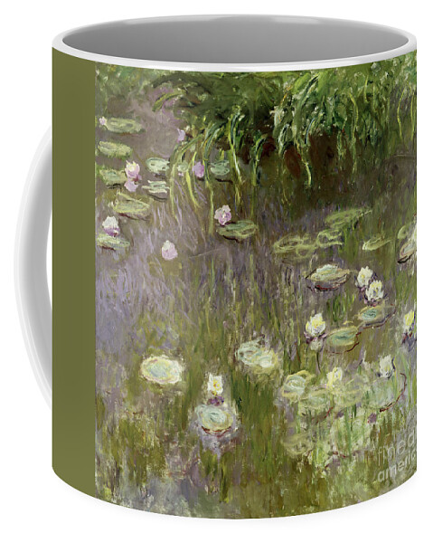 Waterlilies Coffee Mug featuring the painting Waterlilies at Midday by Claude Monet