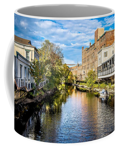 Town Coffee Mug featuring the photograph Westerly is a town on the southwestern shoreline of Washington C #1 by Alex Grichenko