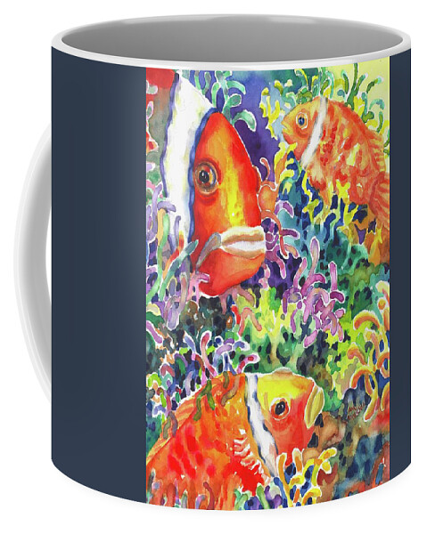 Watercolor Coffee Mug featuring the painting Where's Nemo I #1 by Ann Nicholson