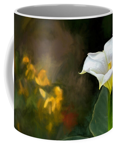 Garden Coffee Mug featuring the photograph Awakening Flower by Maria Coulson