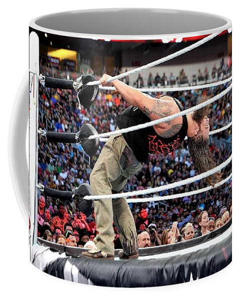Wrestling Coffee Mug featuring the photograph Wrestling #1 by Jackie Russo