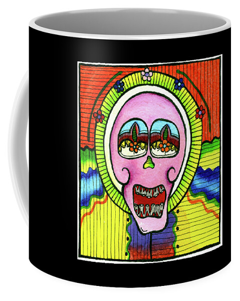 Paintings Coffee Mug featuring the painting Zhid-Doo by Dar Freeland