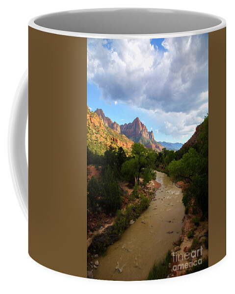 Zion National Park Coffee Mug featuring the photograph Zion National Park #1 by Diane Diederich