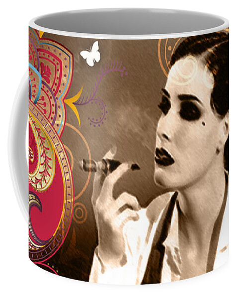 Erotic Coffee Mug featuring the photograph Nostalgic Seduction Goddess #83 by Chris Andruskiewicz