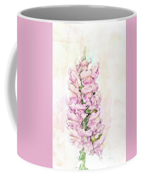 Snapdragon Coffee Mug featuring the mixed media 10855 Snap Dragon by Pamela Williams