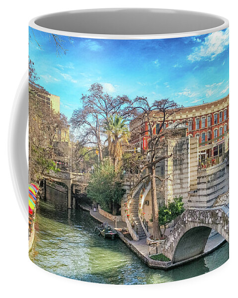 San Antonio Coffee Mug featuring the photograph 10863 The River Walk by Pamela Williams