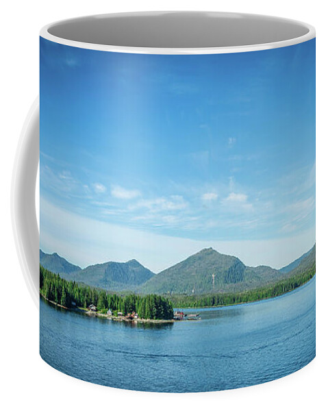 Mountain Coffee Mug featuring the photograph Inside Passage Mountain Views Around Ketchikan Alaska #11 by Alex Grichenko