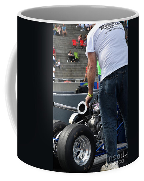 Drag Coffee Mug featuring the photograph Junior Drag Racing March 2017 #11 by Jack Norton