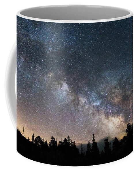 Night Coffee Mug featuring the photograph 11 Mile Milky Way by Darren White