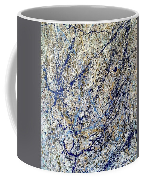 Abstract Coffee Mug featuring the painting Composition #11 by Natalia Astankina