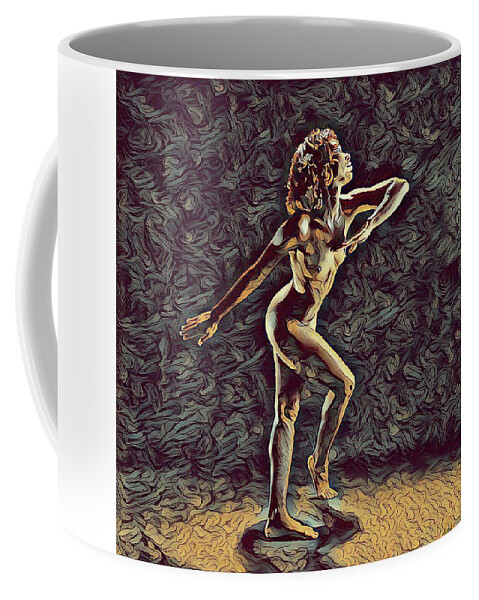 Antonio Bravo Coffee Mug featuring the digital art 1192s-ZAC Nudes in the style of Antonio Bravo by Chris Maher