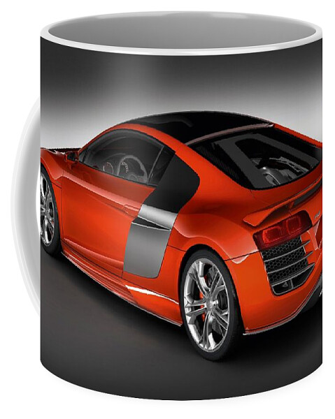 Audi Coffee Mug featuring the digital art Audi #12 by Super Lovely