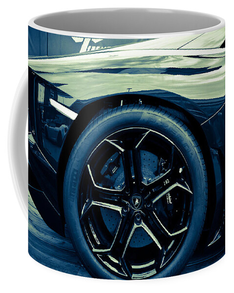 Lamborghini Coffee Mug featuring the photograph Lamborghini #12 by Jackie Russo