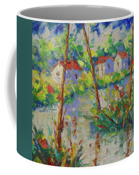 Frederic Payet Coffee Mug featuring the painting South of France #14 by Frederic Payet