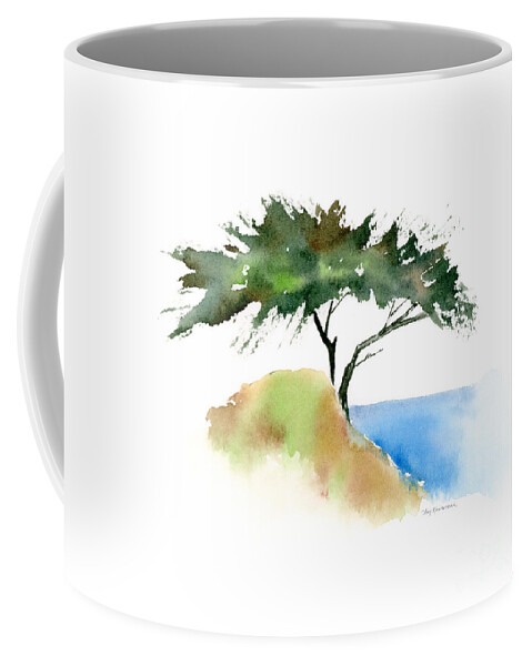 Watercolor Tree Coffee Mug featuring the painting #12 Tree by Amy Kirkpatrick