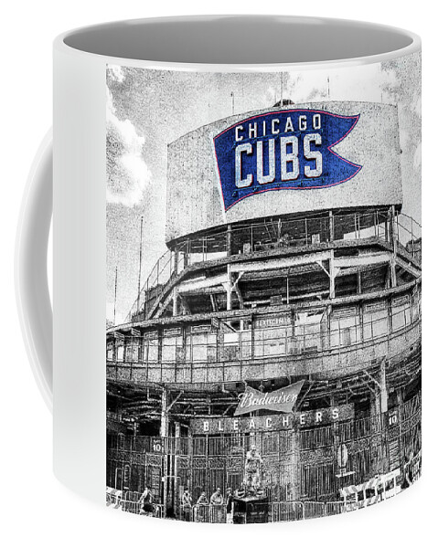 Vintage Coffee Mug featuring the photograph 1373 Vintage Wrigley Field by Steve Sturgill