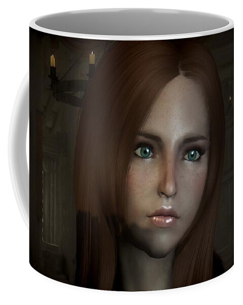 The Elder Scrolls V Skyrim Coffee Mug featuring the digital art The Elder Scrolls V Skyrim #14 by Super Lovely