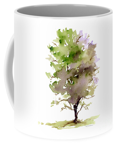 Tree Coffee Mug featuring the painting #14 Tree by Amy Kirkpatrick