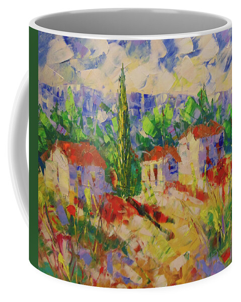 Frederic Payet Coffee Mug featuring the painting Provence #15 by Frederic Payet